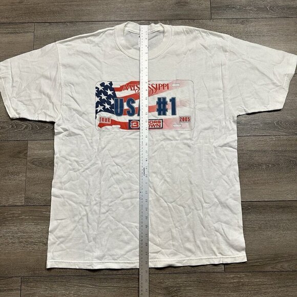 Vintage 3 Doors Down Shirt Men’s XL Tour Rock Band Licence Plate 2005 White - Picture 5 of 5